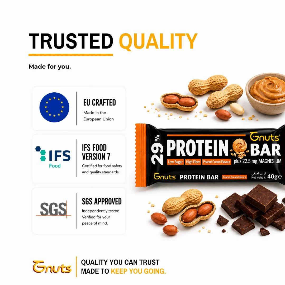 G-NUTS PROTEIN BAR - PEANUT CREAM FLAVOR (BOX OF 12)