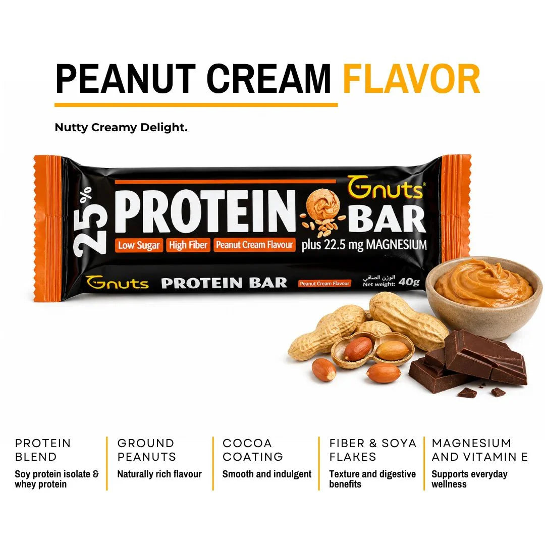 G-NUTS PROTEIN BAR - PEANUT CREAM FLAVOR
