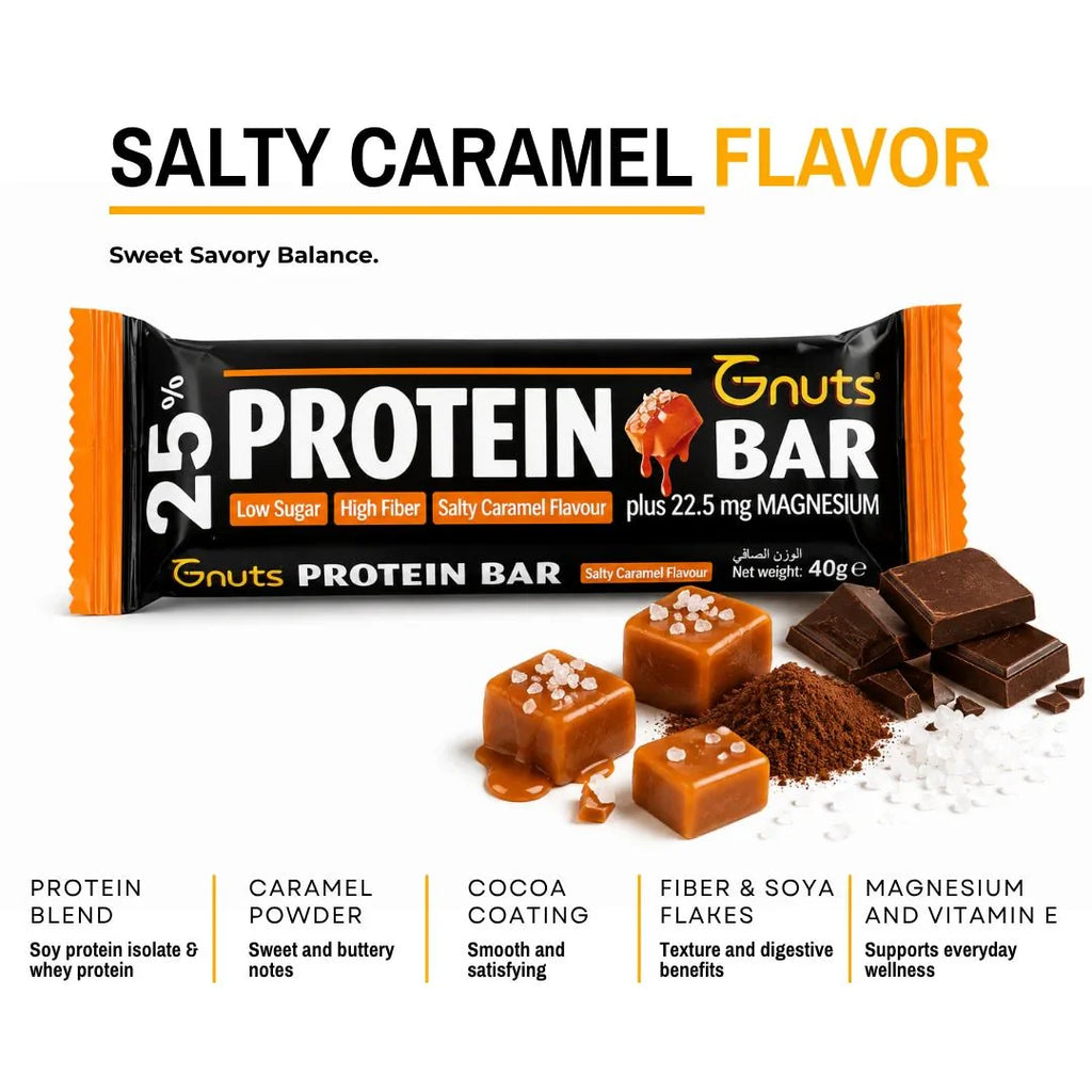 G-NUTS PROTEIN BAR - SALTY CARAMEL FLAVOR