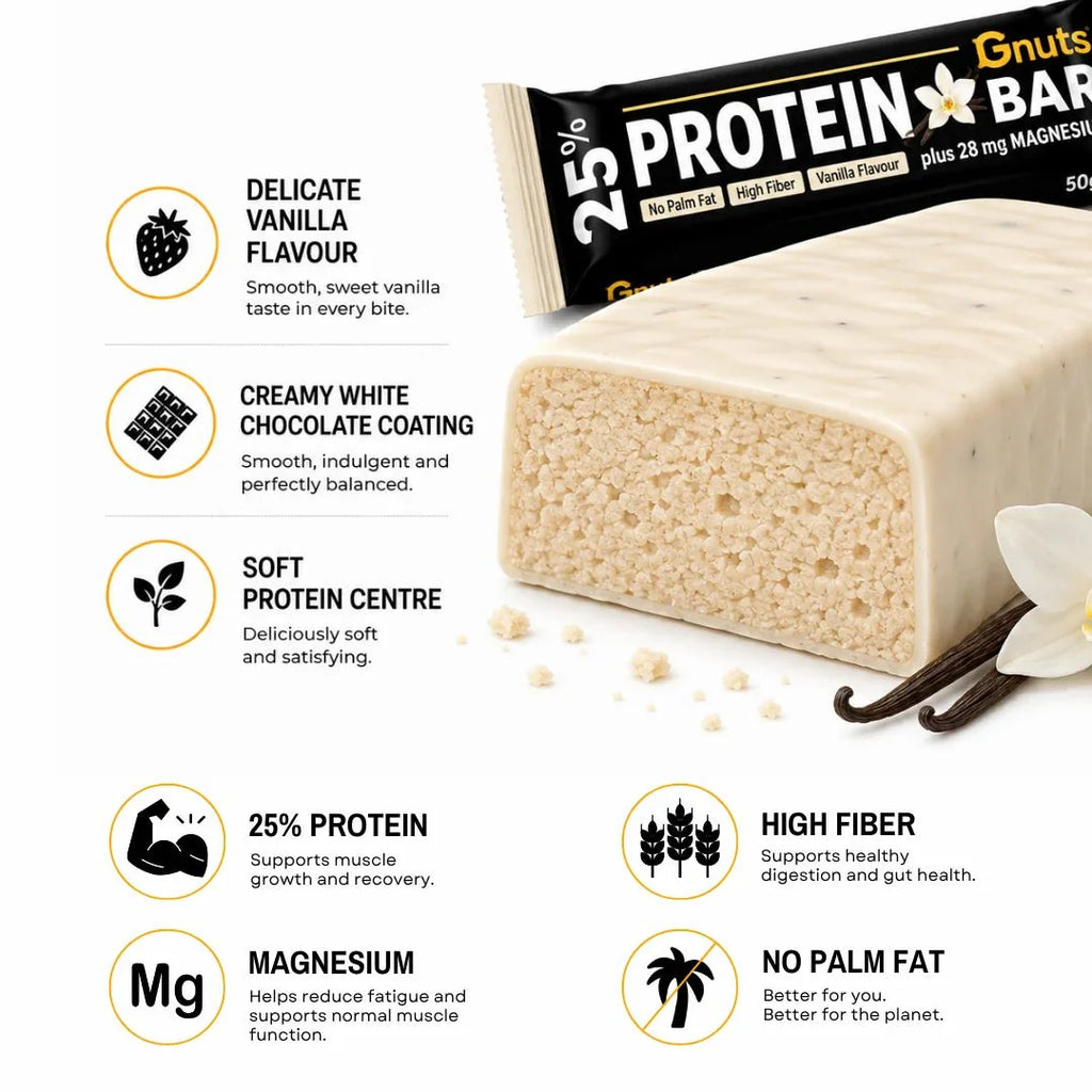 G-NUTS PROTEIN BAR - VANILLA FLAVOR (BOX OF 12)