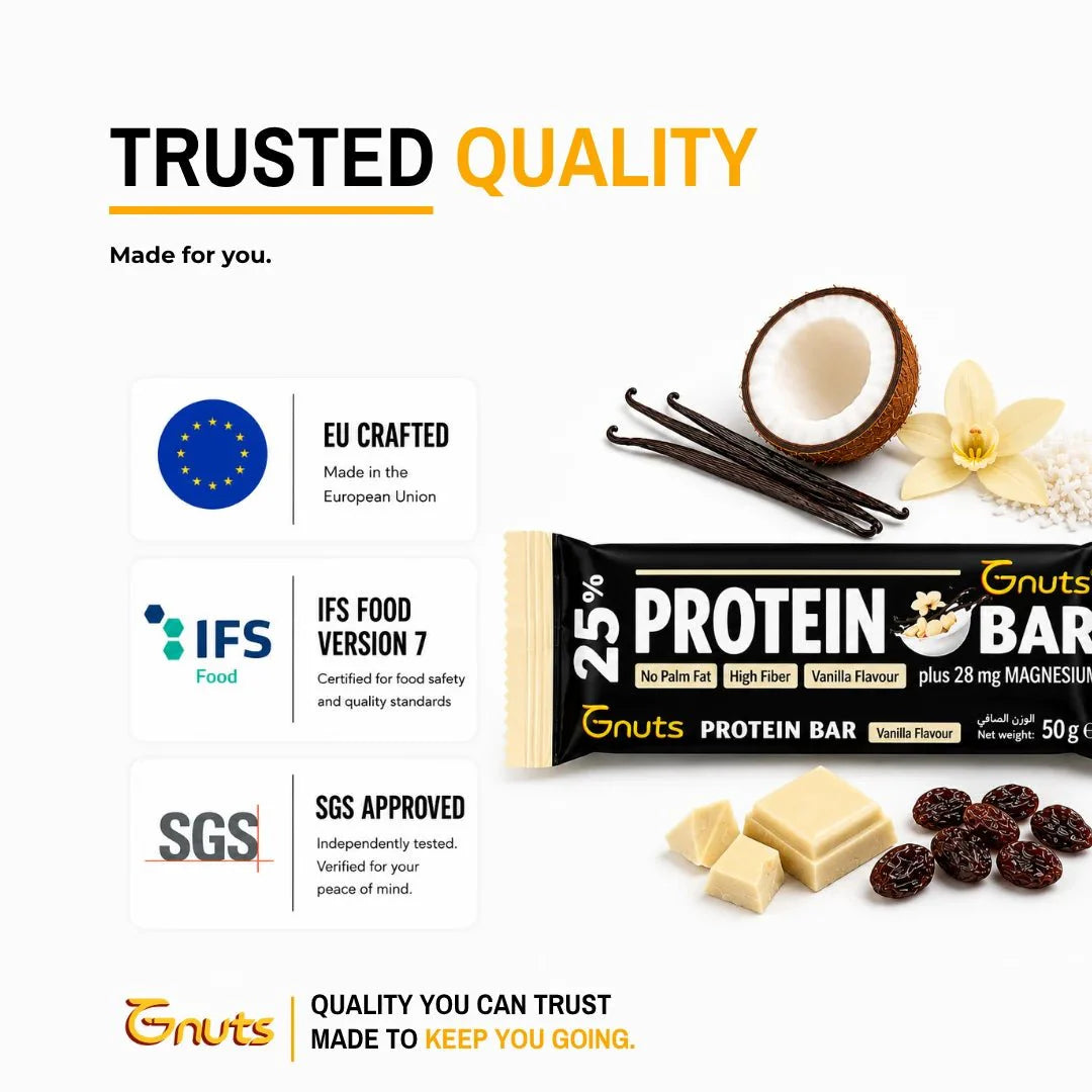 G-NUTS PROTEIN BAR - VANILLA FLAVOR