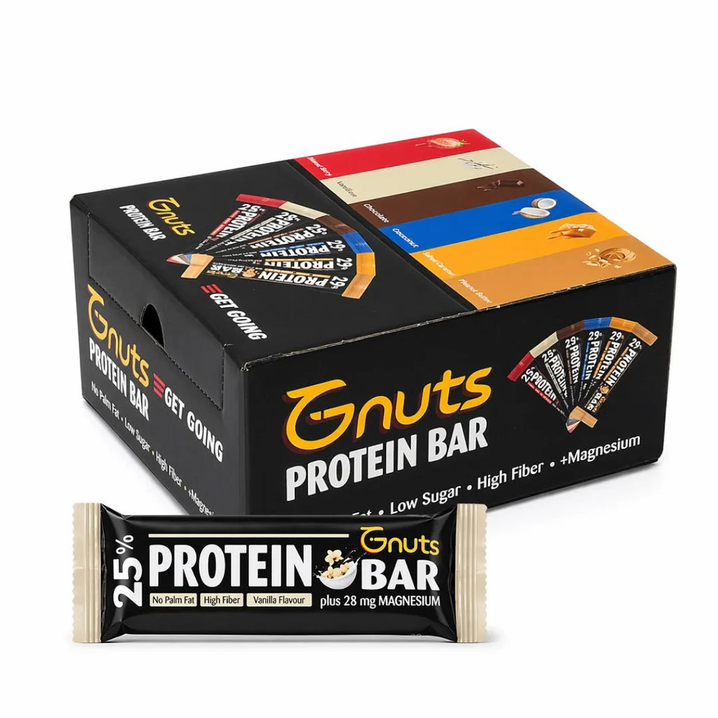 G-NUTS PROTEIN BAR - VANILLA FLAVOR (BOX OF 12)